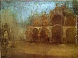 James Abbott McNeill Whistler Nocturne Blue and Gold - St Mark's, Venice painting
